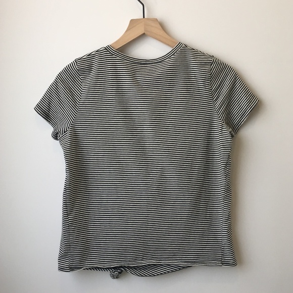 Madewell Stripe Knot Front Tee - Picture 6 of 6